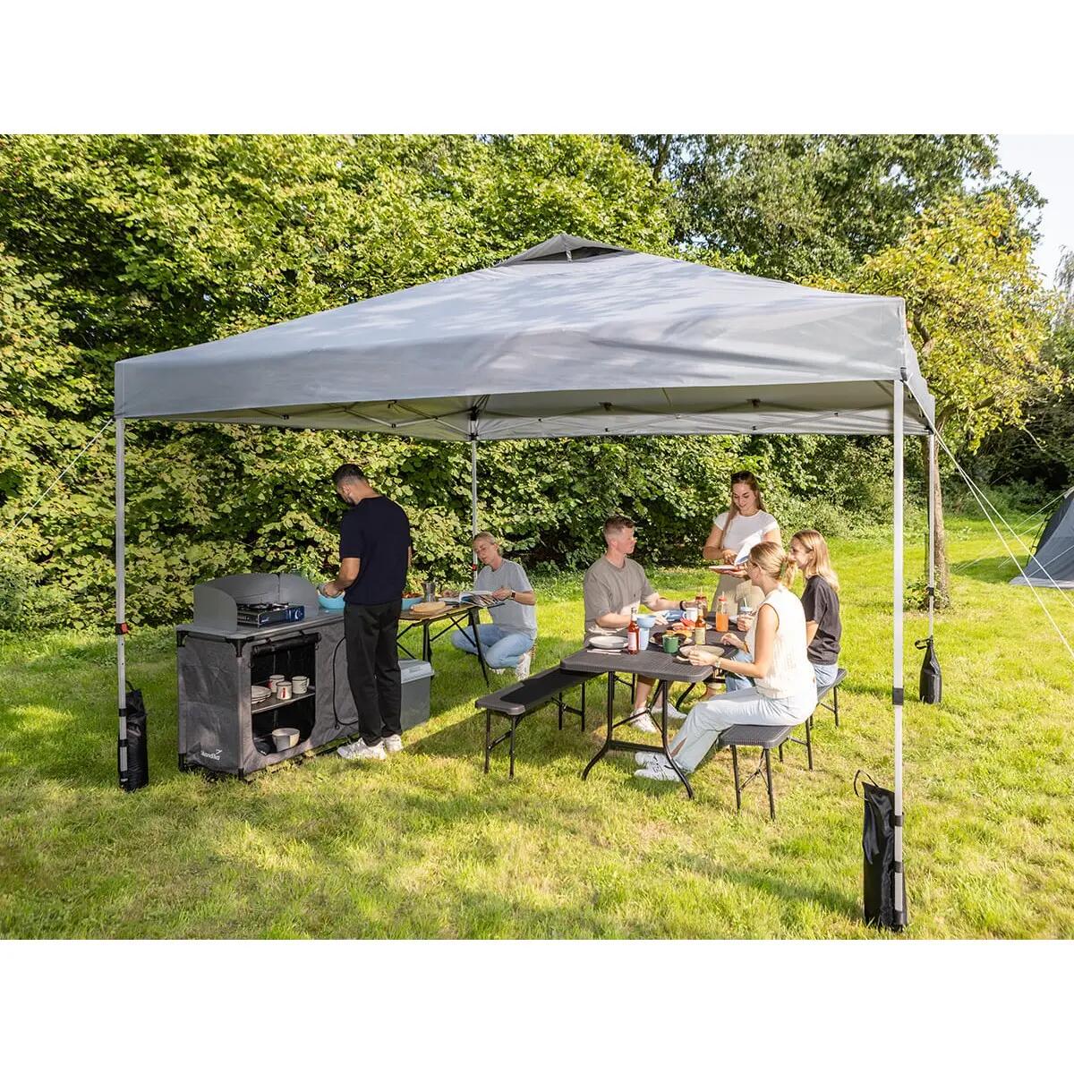 Namiot ogrodowy pawilon kempingowy Pavillon Solvorn 600 x 300, szybki montaż