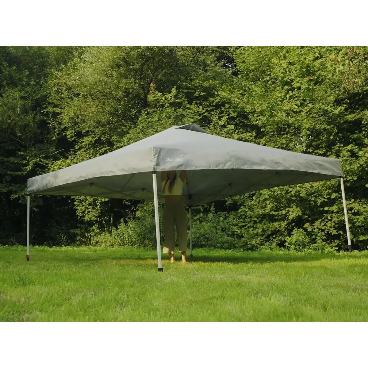 Faltpavillon - Solvorn 3 x 3 m - Rahmen/Beine Stahl - einfache Montage 8/17