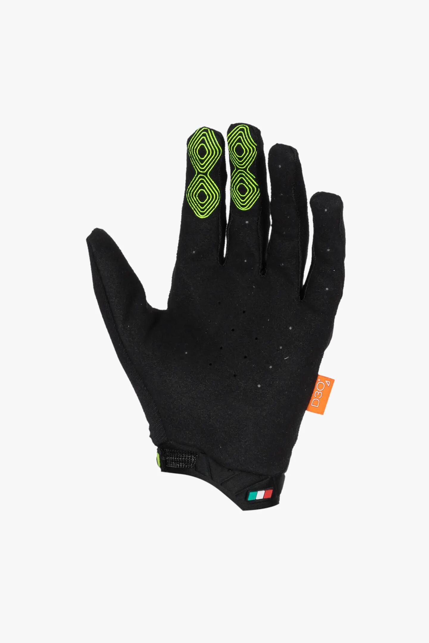 Luvas - Motocross - Unissexo - Dedos completos, aderentes - Preto 2/2