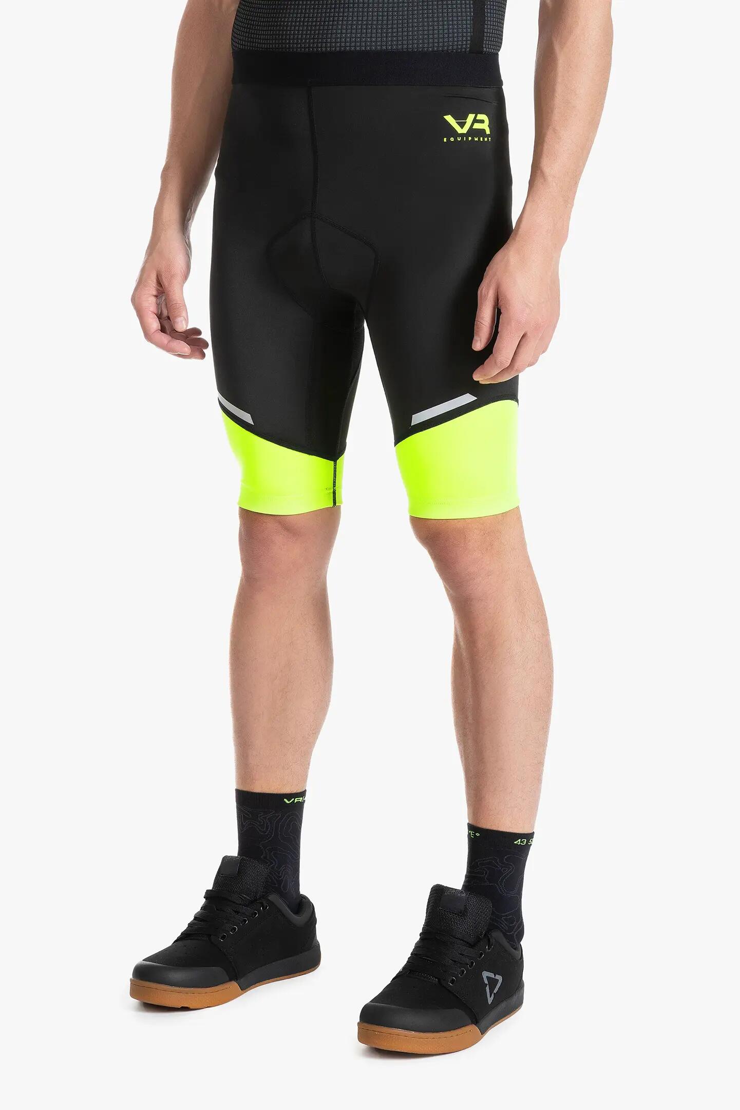 Calções - Motocross - Homem - Confortáveis, flexíveis - Preto/Verde claro 3/5
