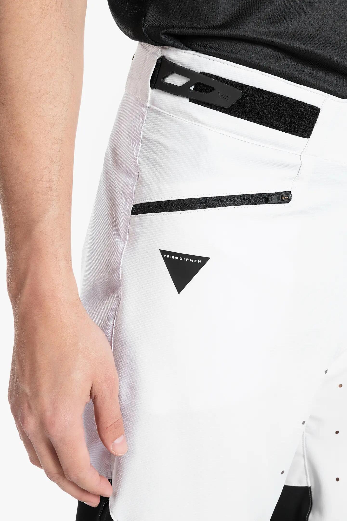 pantaloncini - motocross - uomo - comodi e versatili - bianco. 5/7