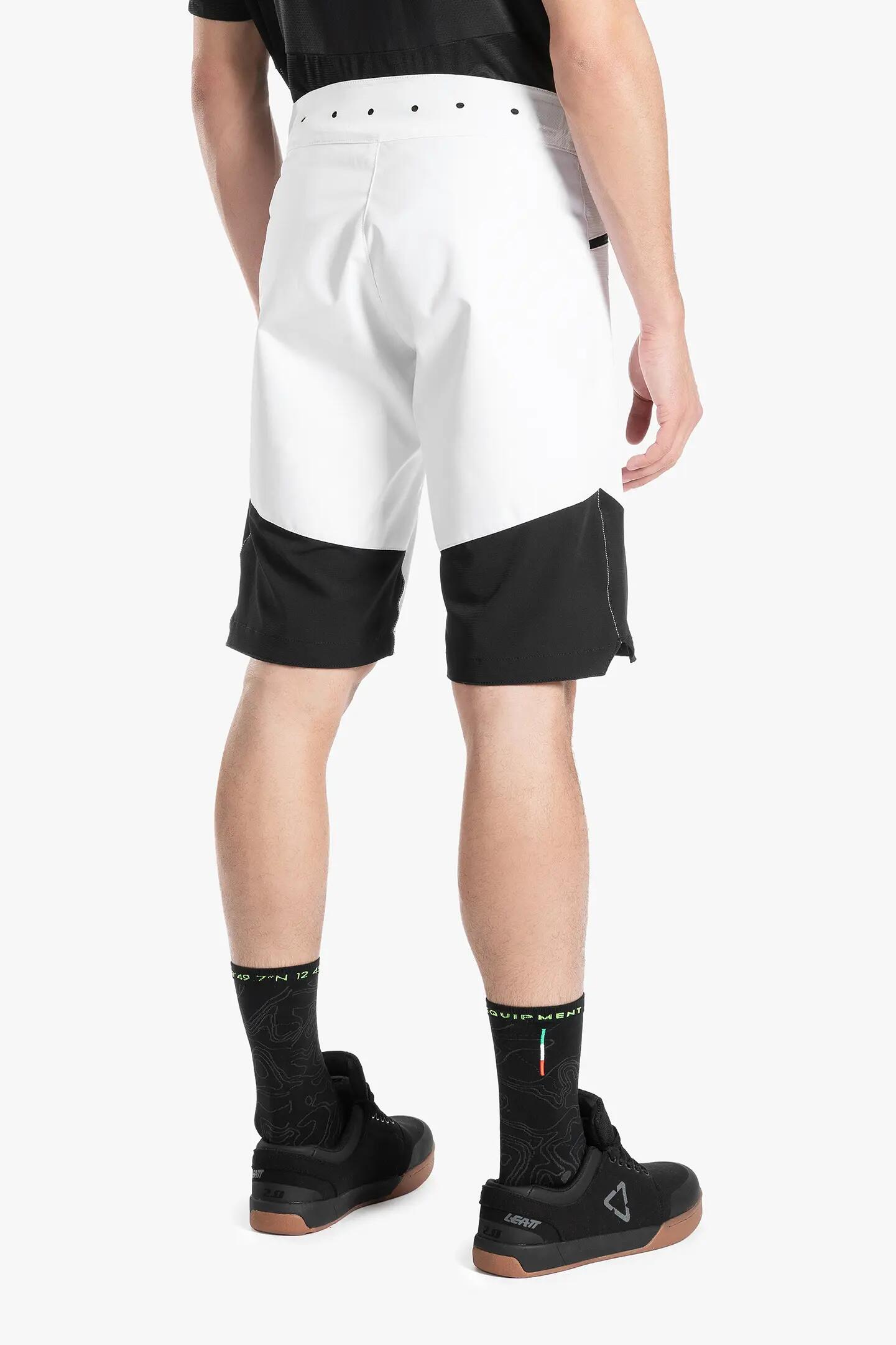 pantaloncini - motocross - uomo - comodi e versatili - bianco. 4/7