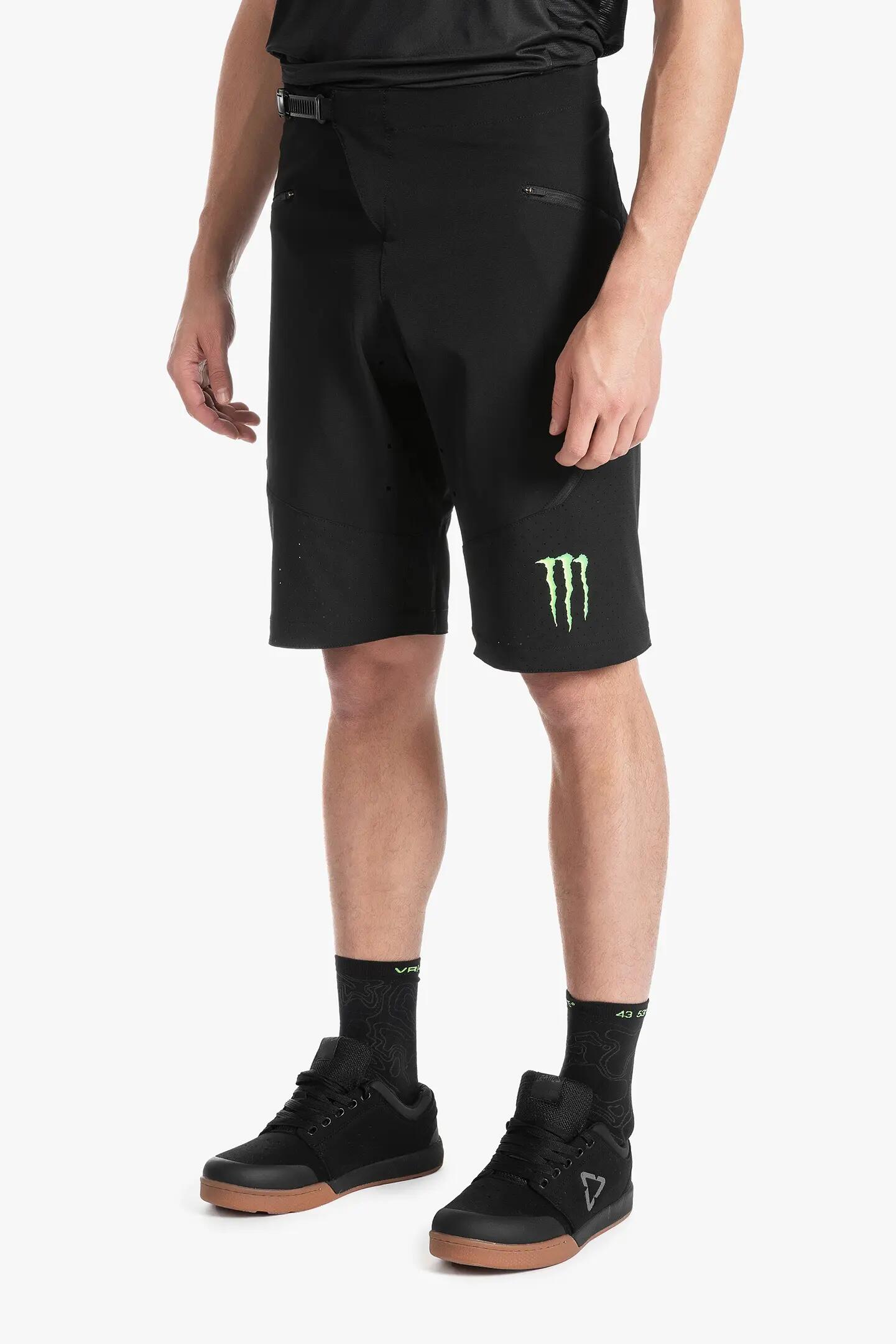 calções - motocross - homem - confortáveis, com liberdade de movimento - preto 3/6