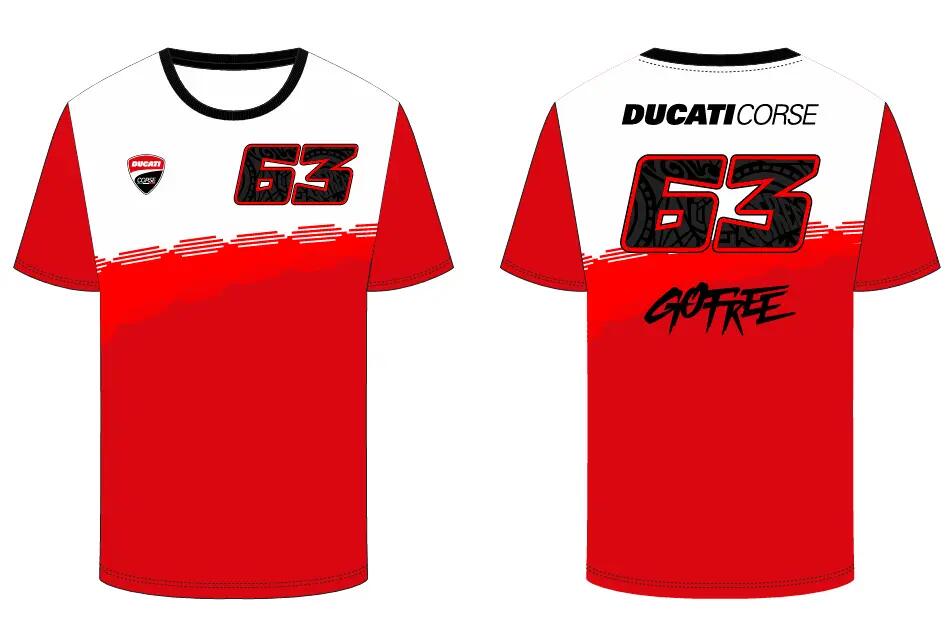 T-shirt - motocross - homem - mangas curtas, decote crew - branco 6/6