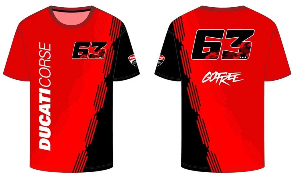T-shirt - Motocross - Homem - Com padrão - vermelho/preto 5/5