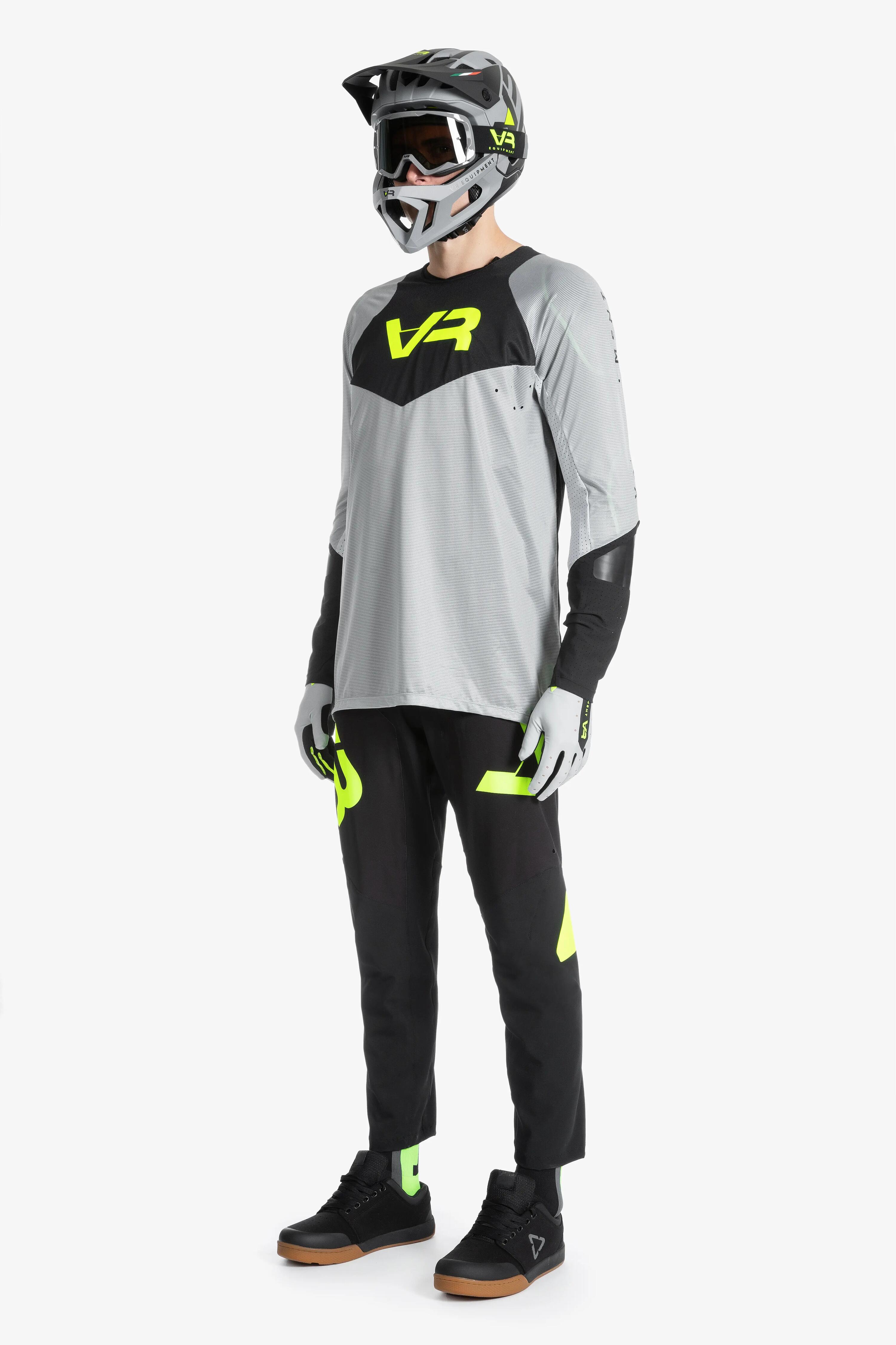 T-shirt manga longa - Motocross - Homem - Cinzento claro 7/7