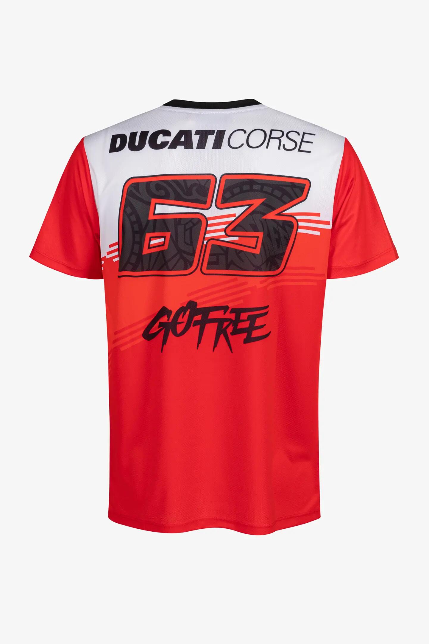 T-shirt - motocross - homem - mangas curtas, decote crew - branco 2/6