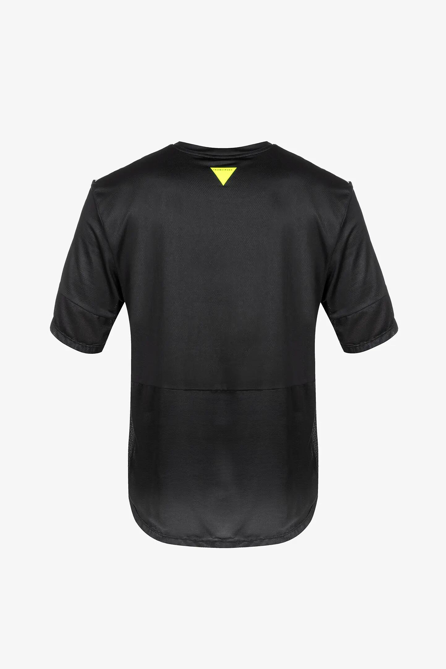 t-shirt - motocross - homem - mangas curtas, gola a coste - preto. 2/6