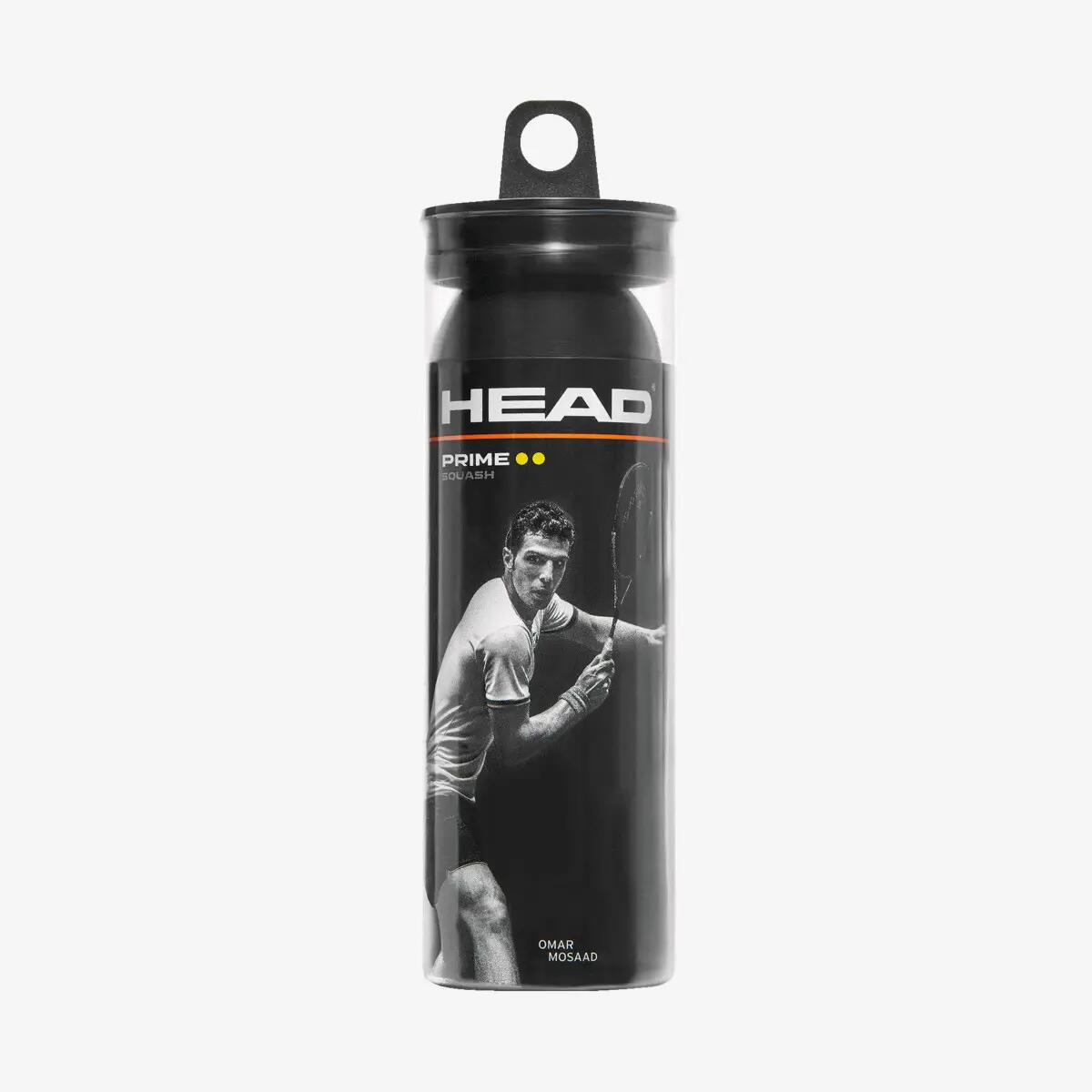 HEAD Prime 3 Ball Can Squash Bälle 1/2