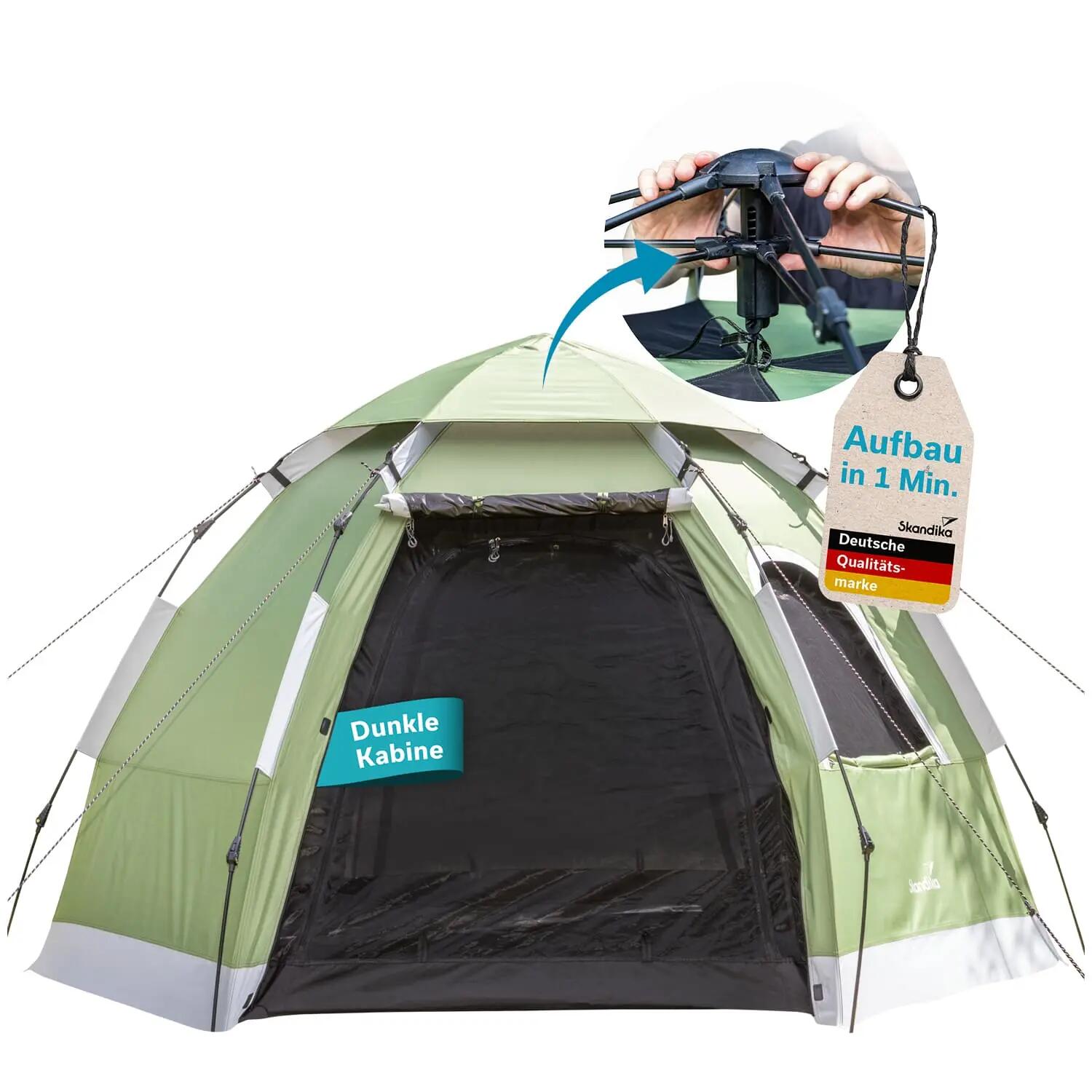 pop up zelt norma Tikaa – Wurfzelt, schnell aufgebaut Viso 2 Spacious 2-Person ODR-C Color:Sternchen grau-mint