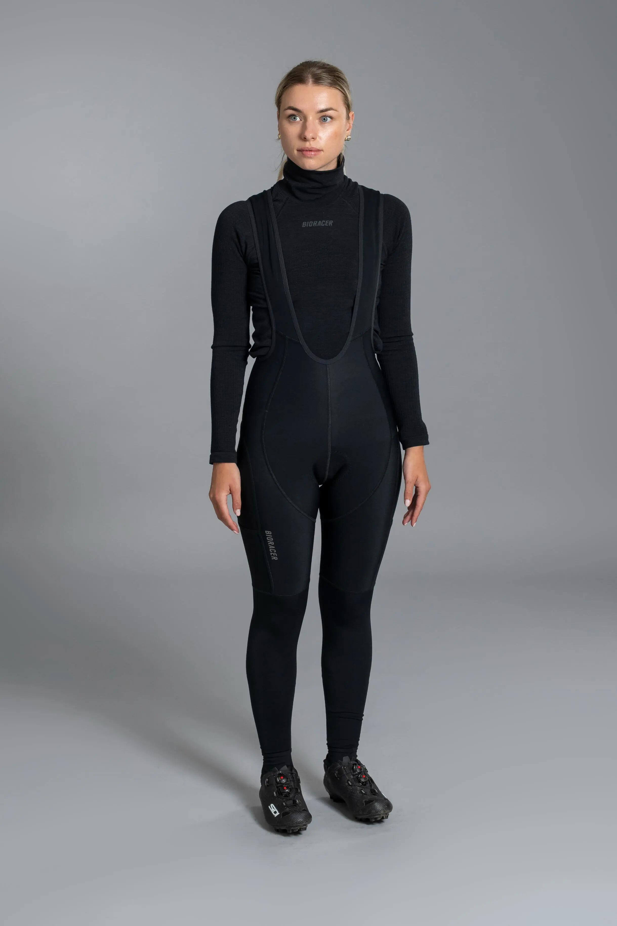 Collant vélo hiver isolant déperlant femme - Tempest Gravel noir 3/7
