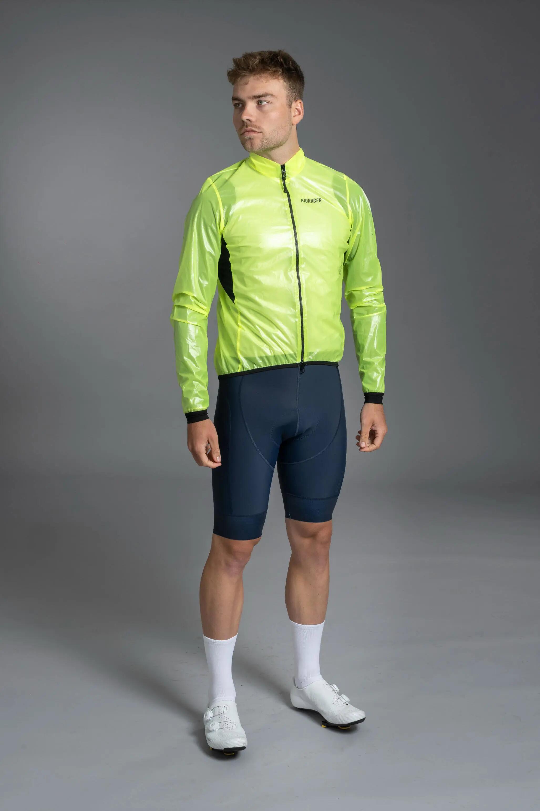 Veste Pluie Cyclisme Imperméable Respirante Unisexe - Rainy Jaune Fluo 3/7