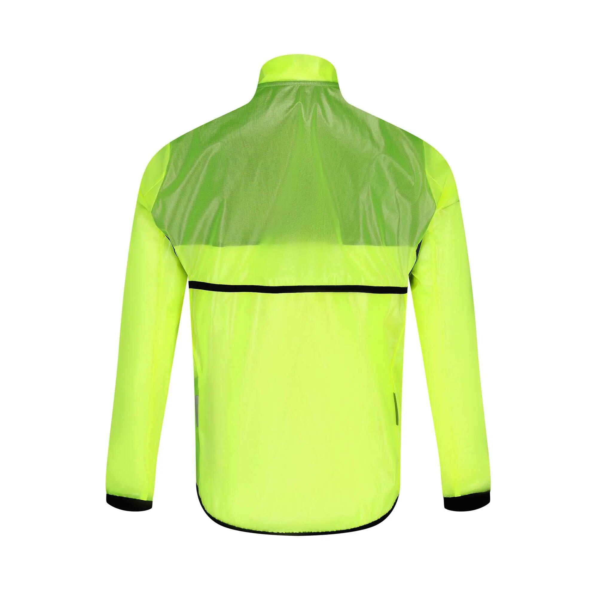 Veste Pluie Cyclisme Imperméable Respirante Unisexe - Rainy Jaune Fluo 2/7