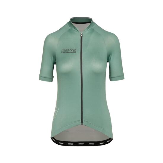 Maglia Ciclismo Traspirante Donna - Icon Metalix Verde