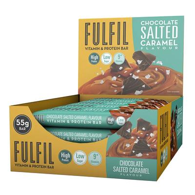 Vitamin & protein bar - choco caramel salted - 15 stuks