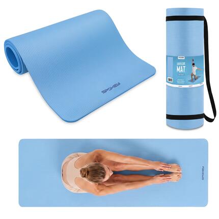 Tapis de fitness Spokey Softmat 1 cm - Bleu