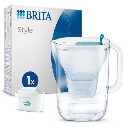 BRITA Carafe filtrante Style Cool 2.4L bleu