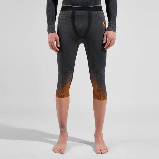 Collant 3/4 Odlo Blackcomb Gris/Orange
