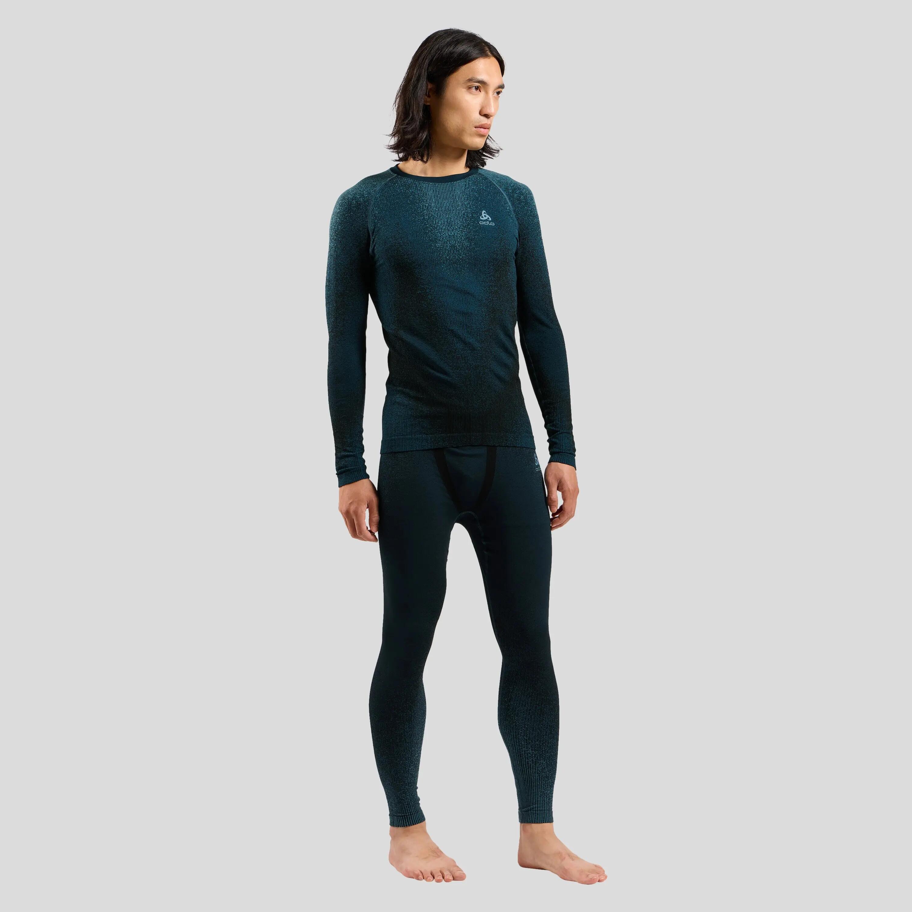 BaseLayer Long Sleeve Odlo Schwarzecomb Blau 5/7
