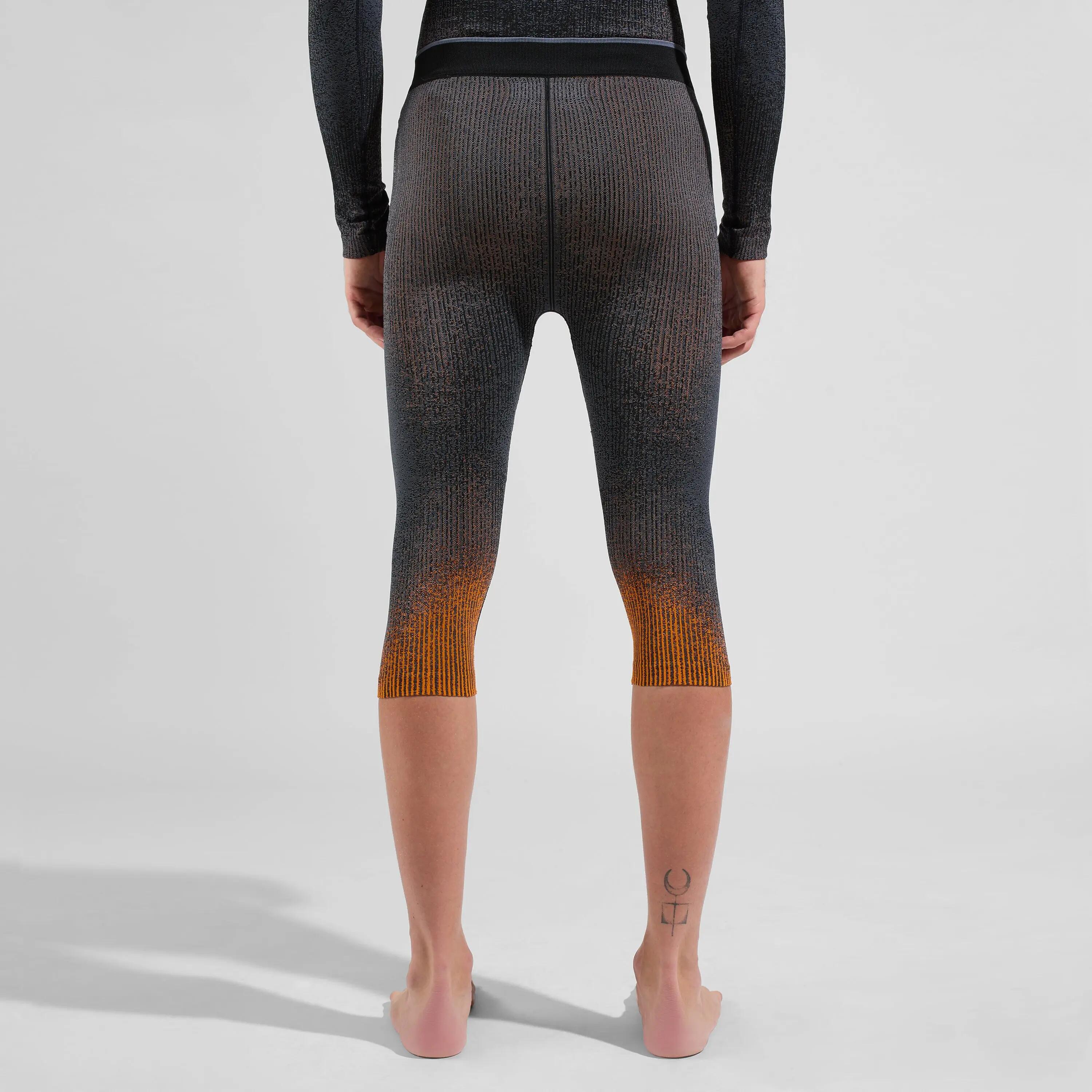 ODLO Blackcomb 3/4 Tights Grau/Orange 2/7