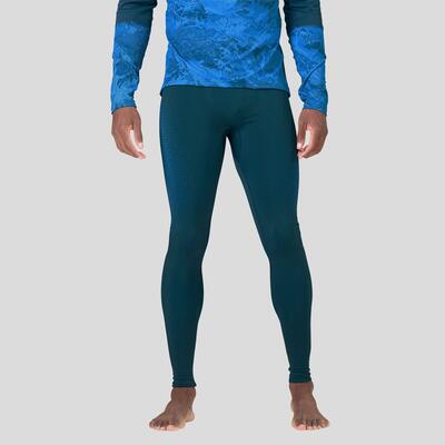 Odlo performance warm eco lange panty blauw