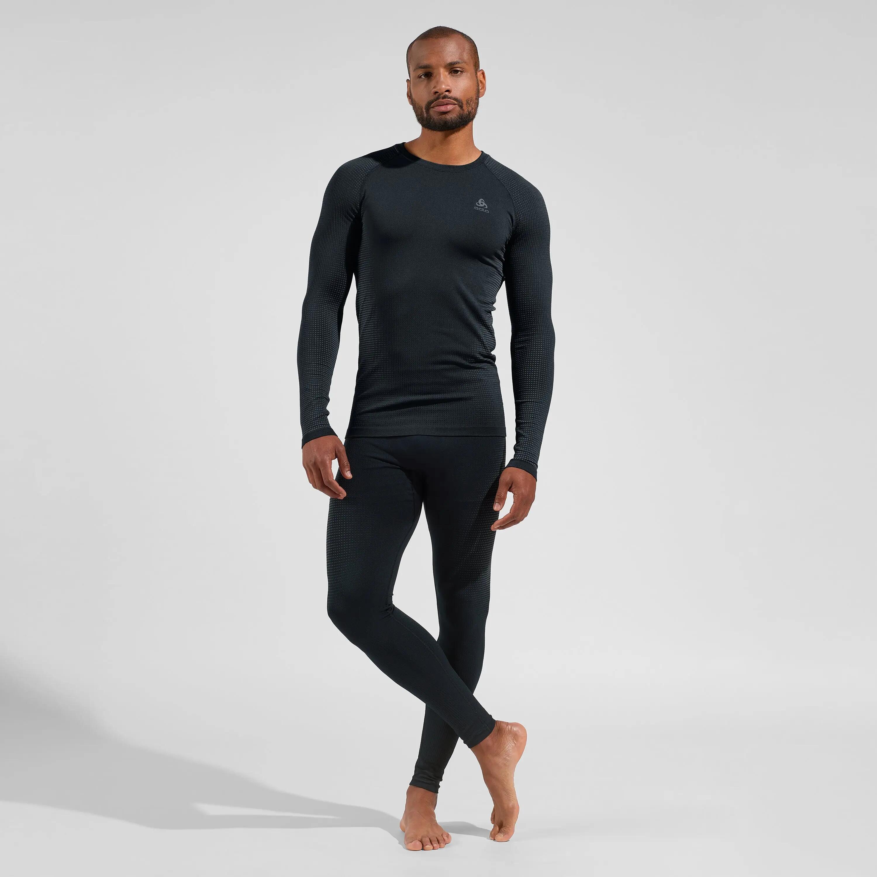 Odlo Performance Warm Eco Long Tights Grey 3/8