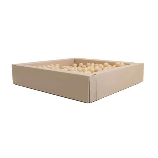 Bébé & Tout-petit Piscine à Balles Carrée en Mousse Beige