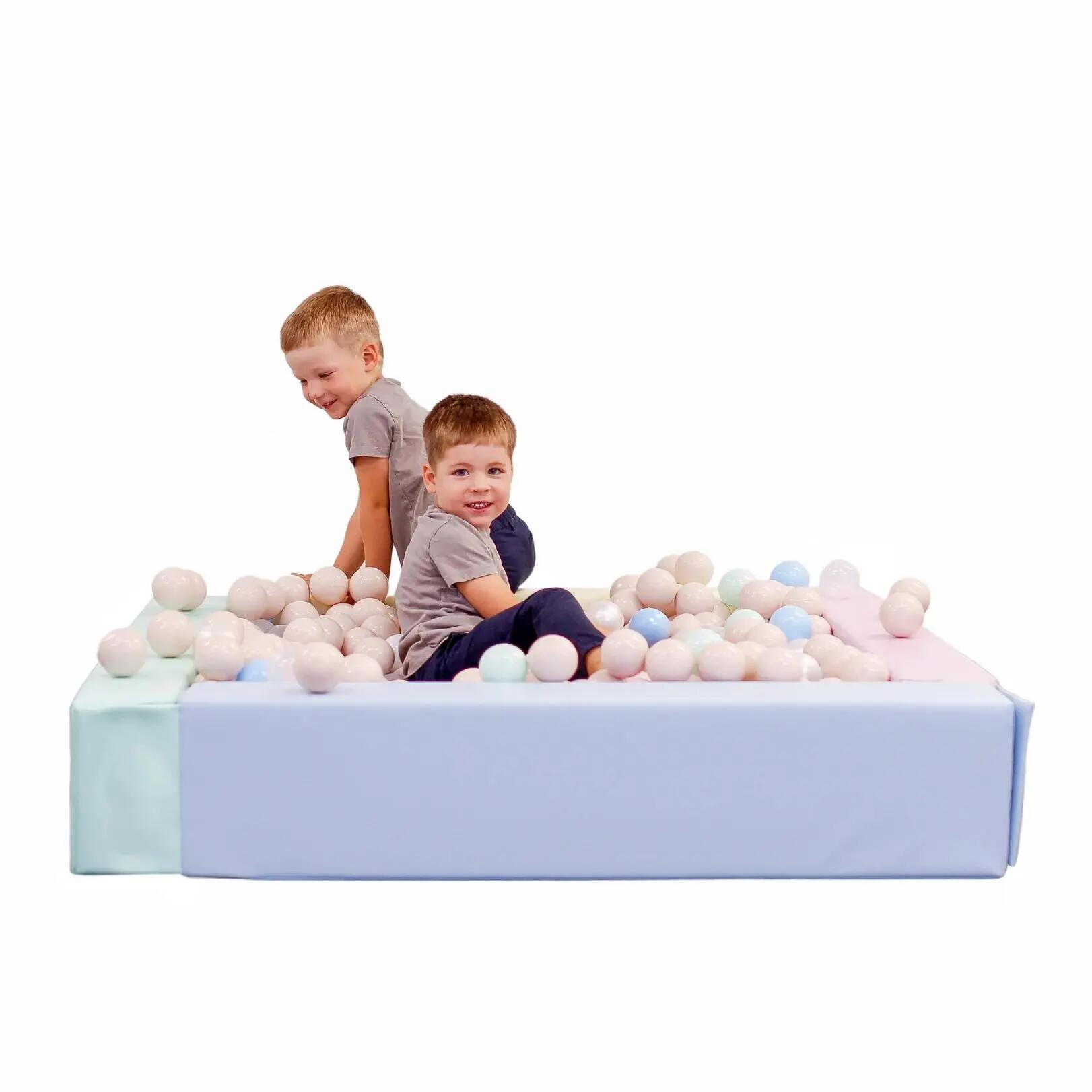 Baby & Kleinkind Bällebad Quadratisch Schaumstoff Pastel 5/6