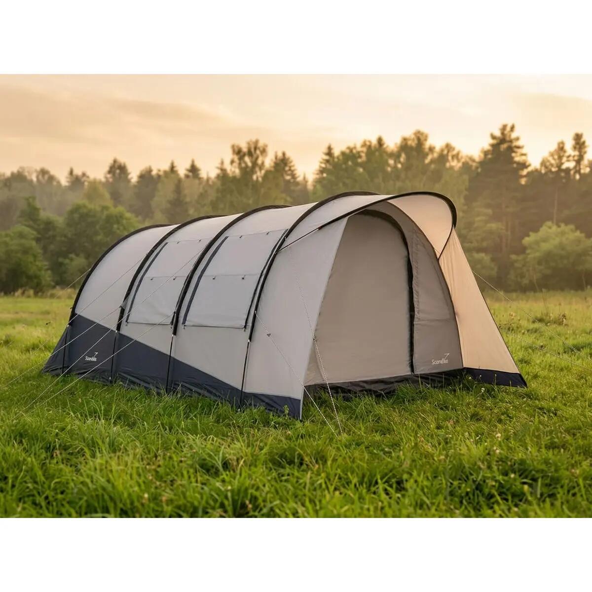 Tente tunnel Isken 5 Protect - 5 personnes - Sol cousu - Protection UV 4/15