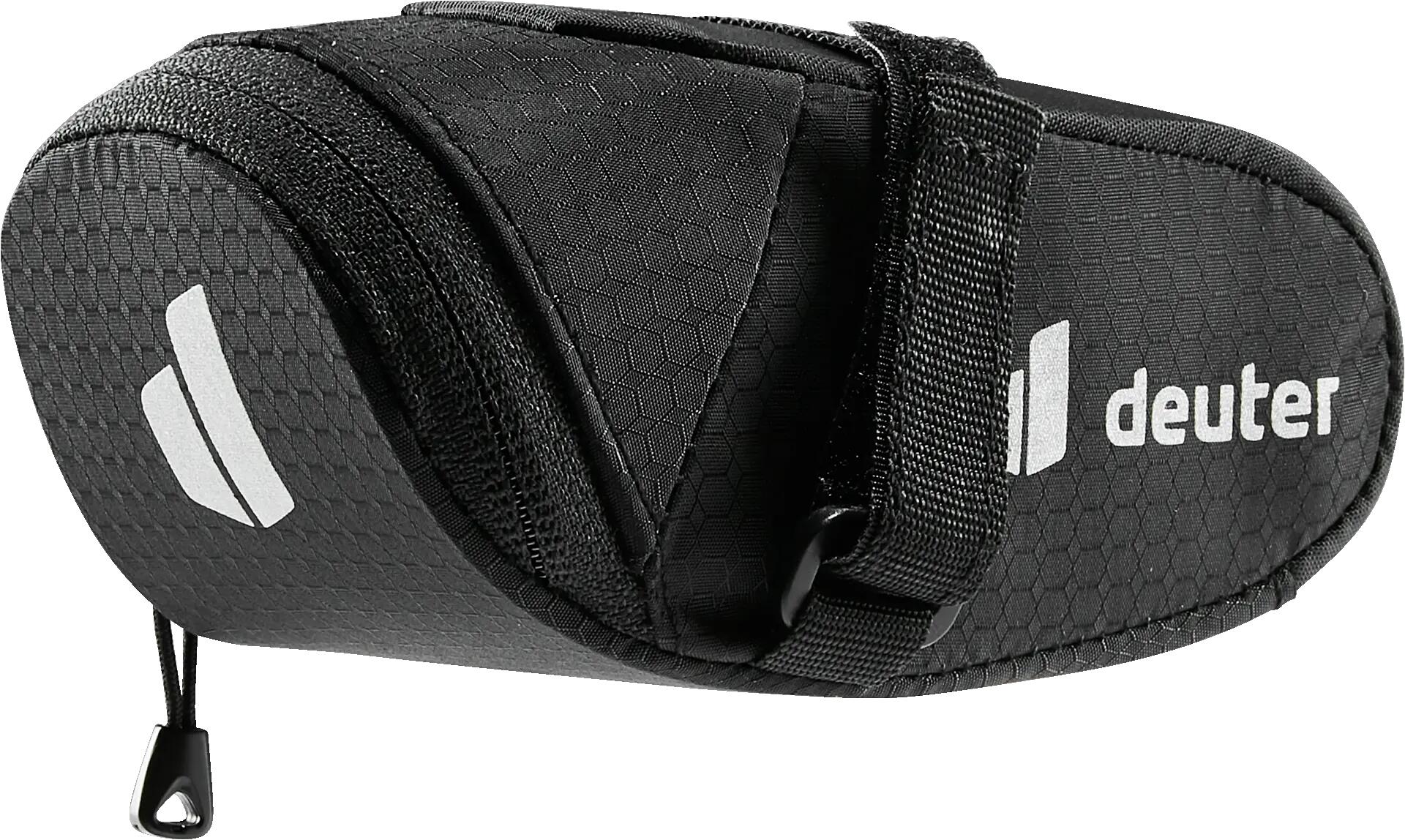Bolsa de sillín - ciclismo - ligera, minimalista - negro 1/7
