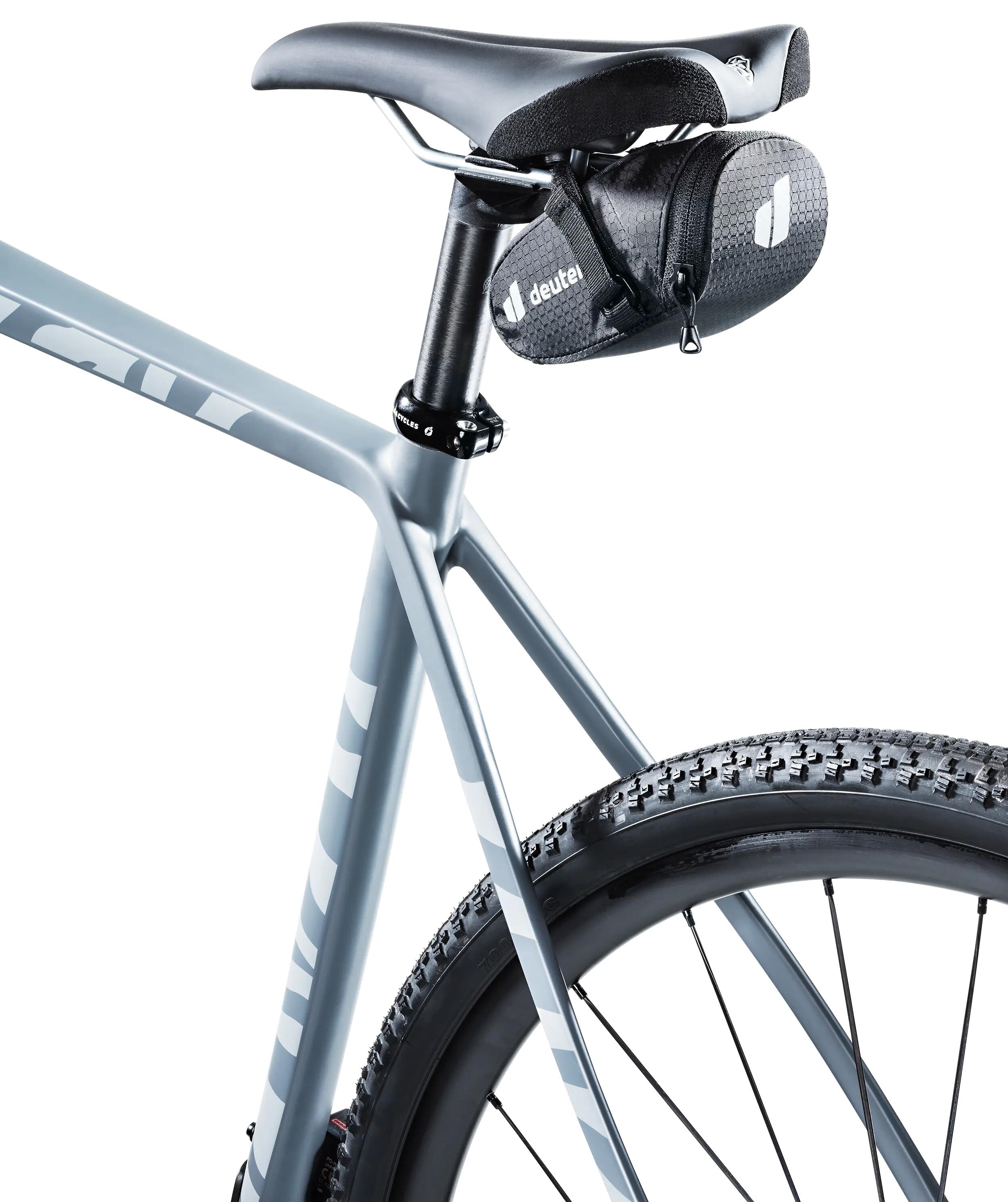 Bolsa de sillín - ciclismo - ligera, minimalista - negro 2/7