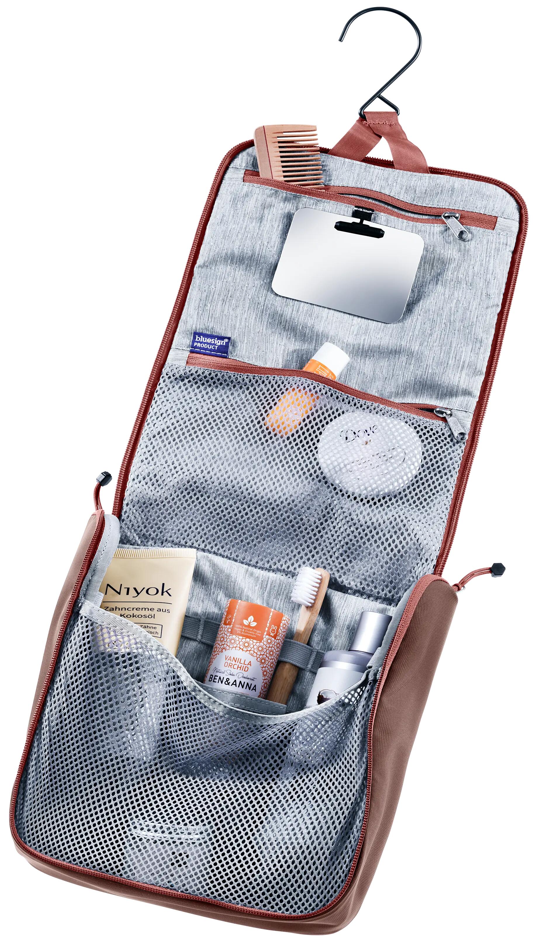 Kulturtasche - praktisch - Wash Center II - caspia-raisin 2/3