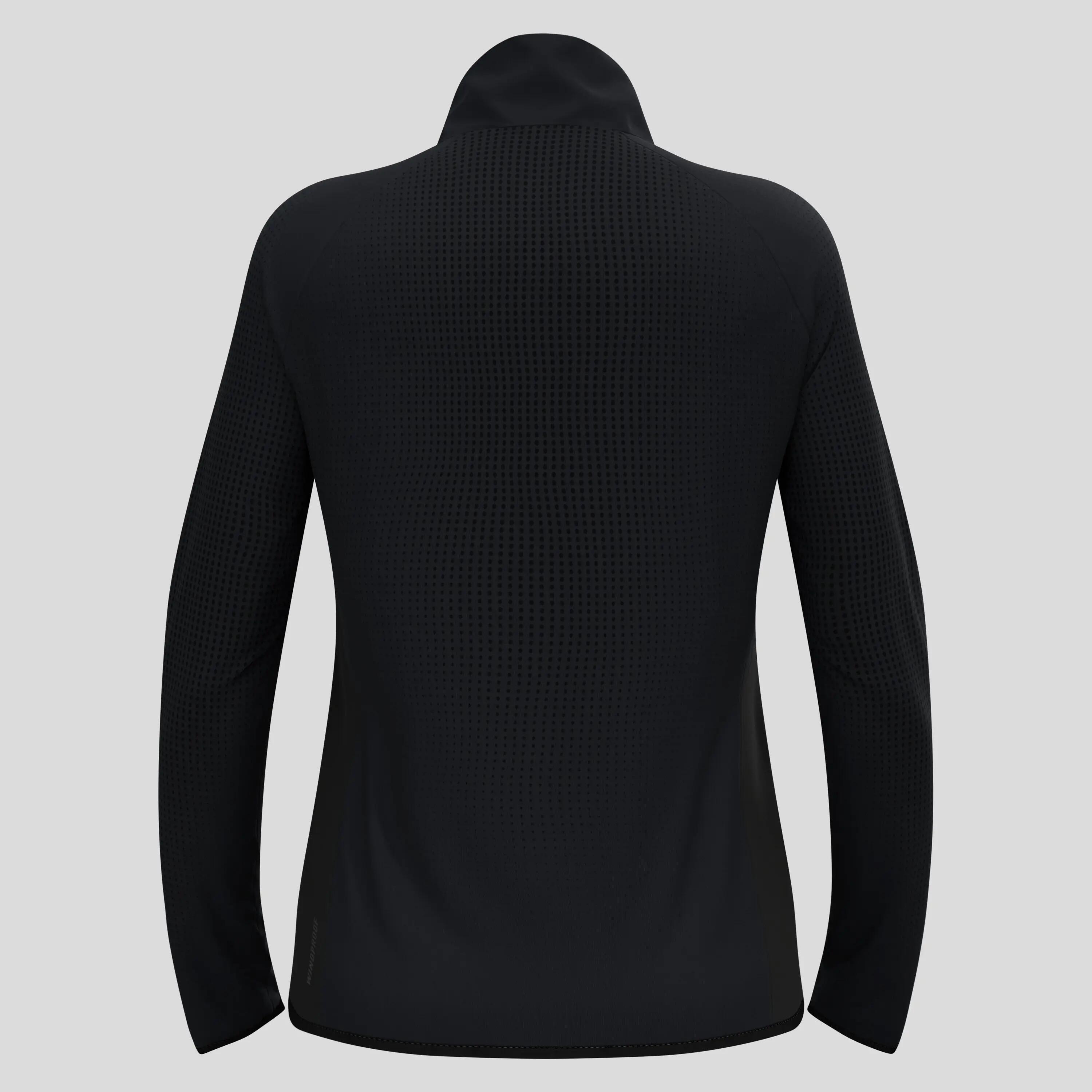 Chaqueta de running híbrida para mujer Odlo Zeroweight Warm 2.0 Negra 2/5