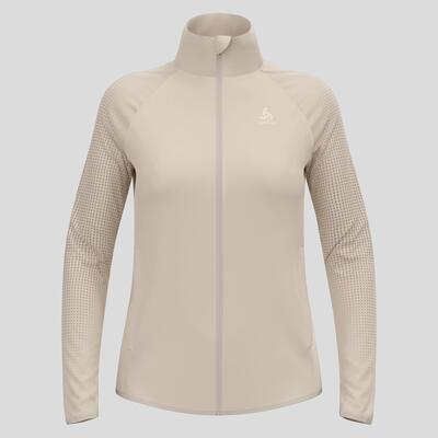 Odlo zeroweight warm 2.0 hybride jas voor dames beige
