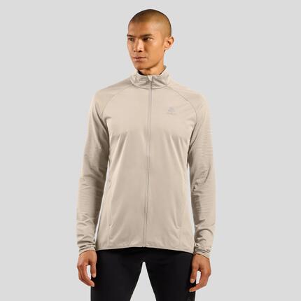 Veste Running Hybride Odlo Zeroweight Warm 2.0 Beige Homme