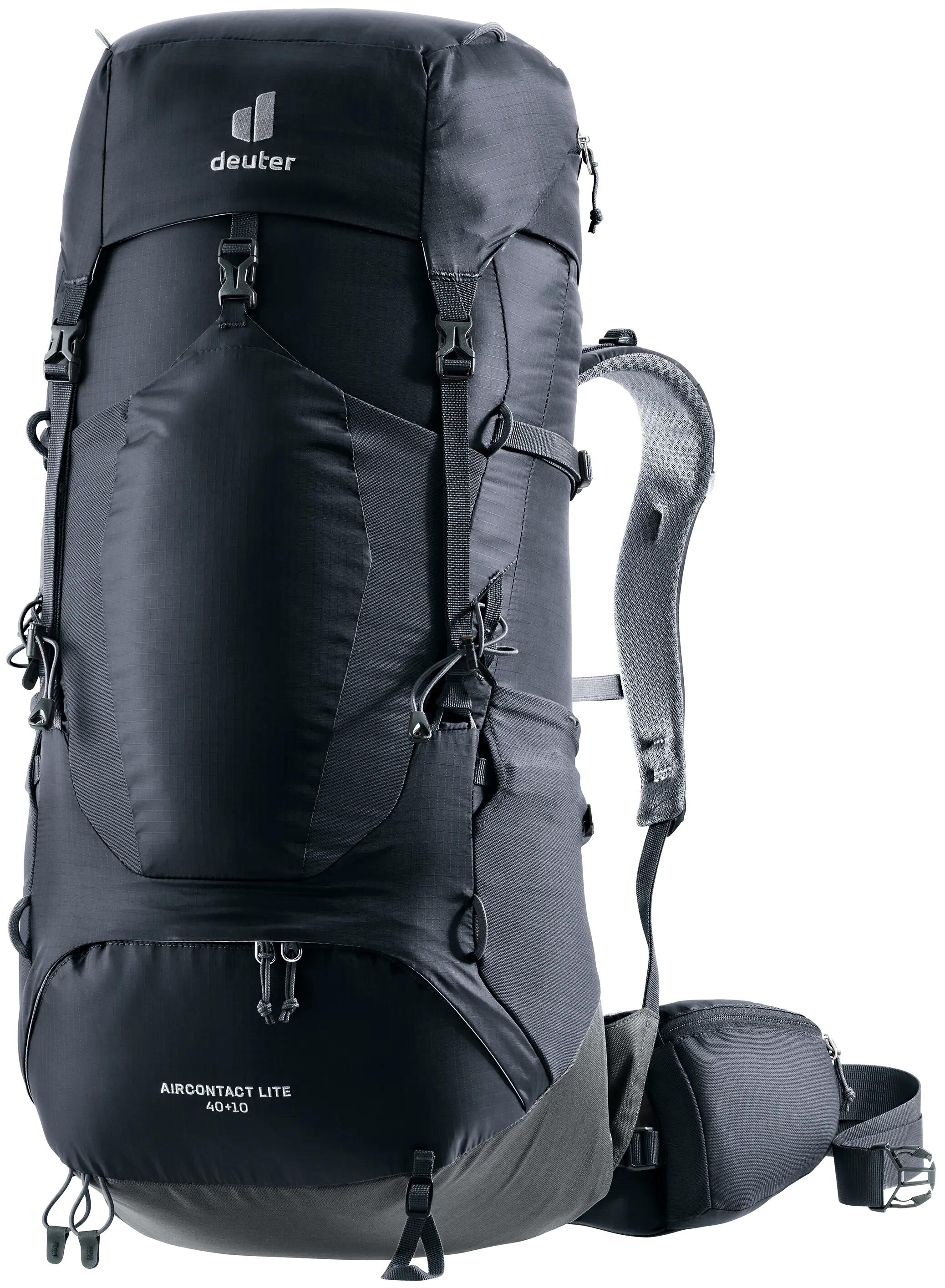 sac à dos - trekking - unisexe - léger, ventilé, Aircontact Lite - noir/graphite 1/12
