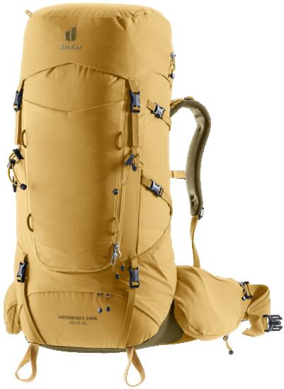 Damen - Trekking - Rucksack - Aircontact Core 45+10 - savanna-nori