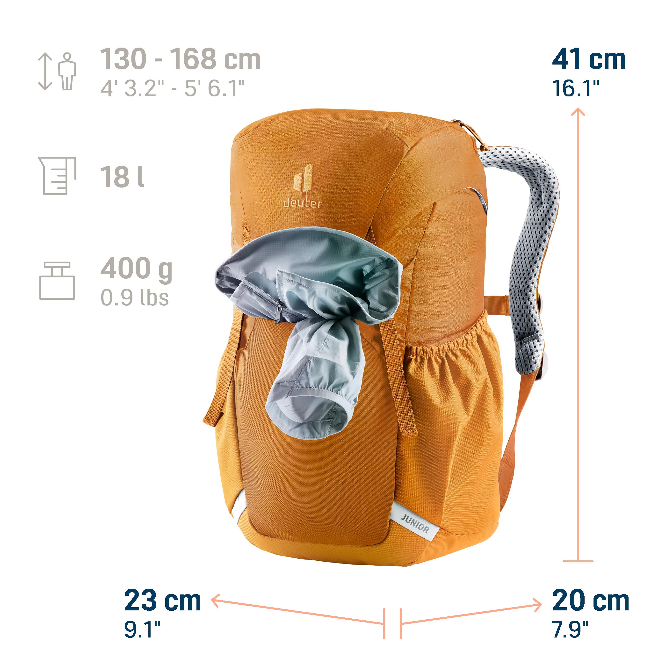 Rugzak - Reizen - Unisex - Junior, Robuust, Gerecycled - maple-amber 2/13