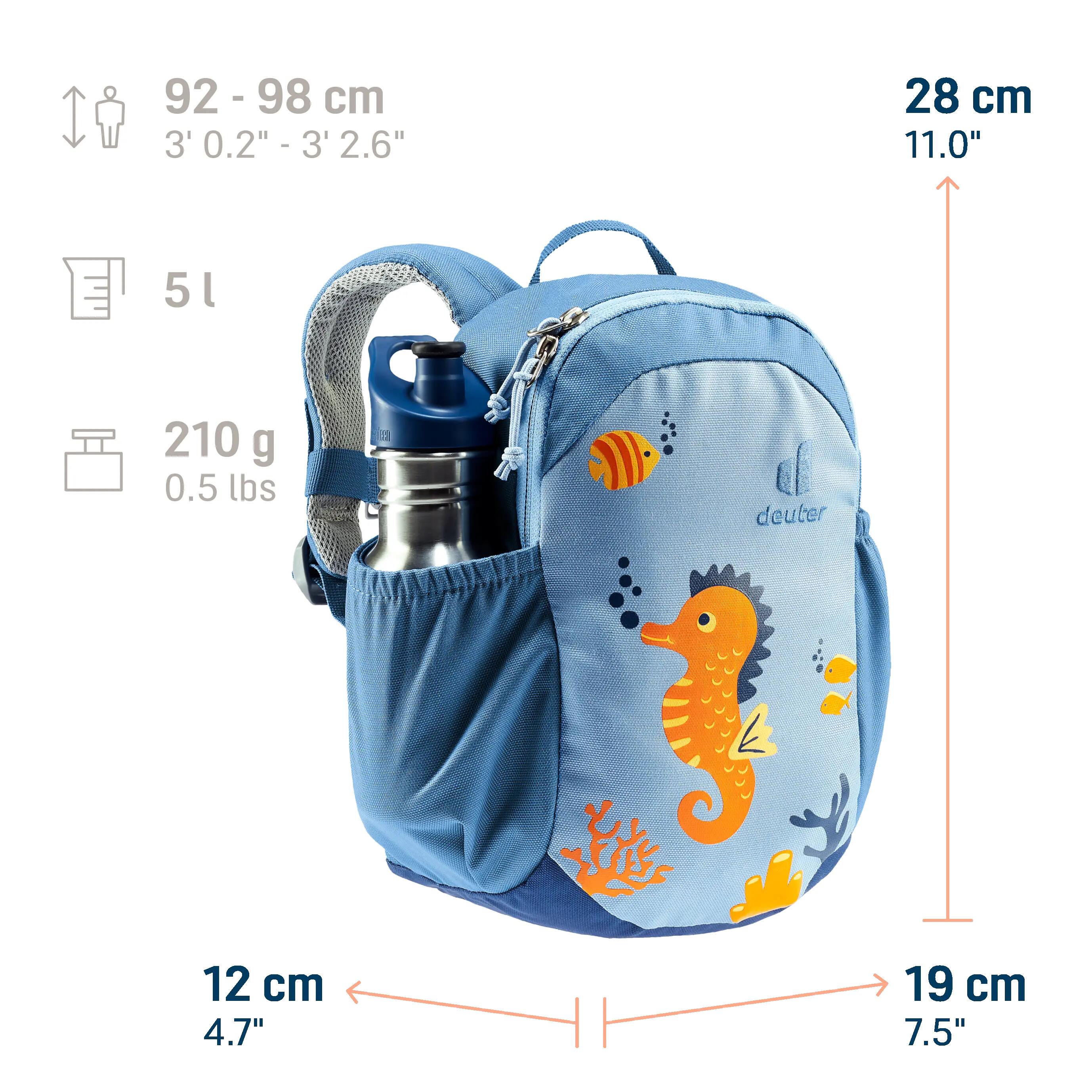 Sac à dos - Crèche - Unisexe - Confortable, Recyclé, Pico - aqua-wave 2/12