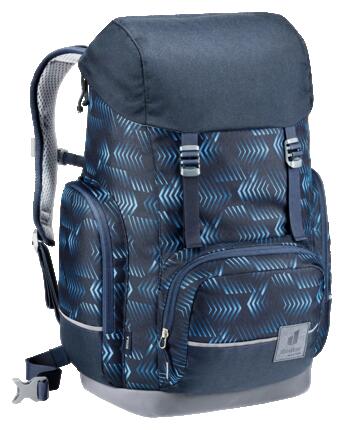 unisex - schulrucksack - ergonomisch, retro urban - Scula - ink ripple