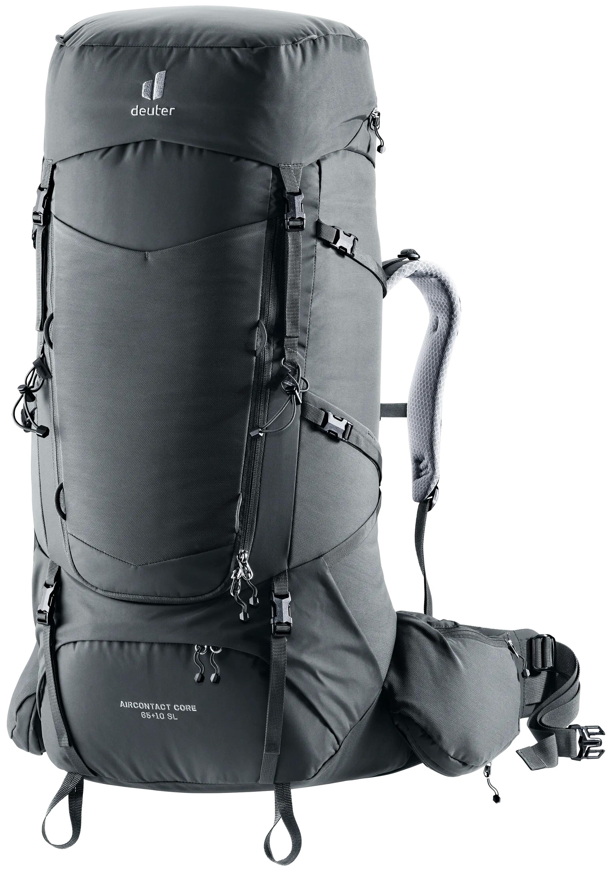 Zaino - trekking - donna - ventilato, regolabile - aircontact core - graphite 1/13