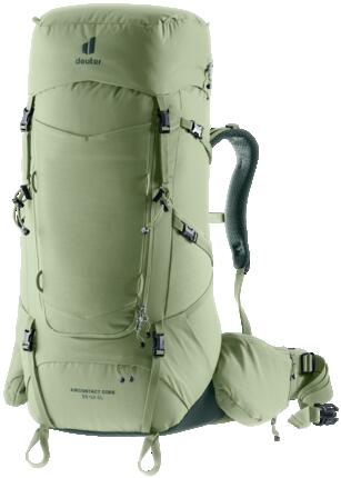 Damen - rucksack - belüftet - aircontact 55+10 sl - grove-ivy