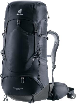 Unisex - bergsteigen - rucksack - aircontact lite 50+10 - schwarz