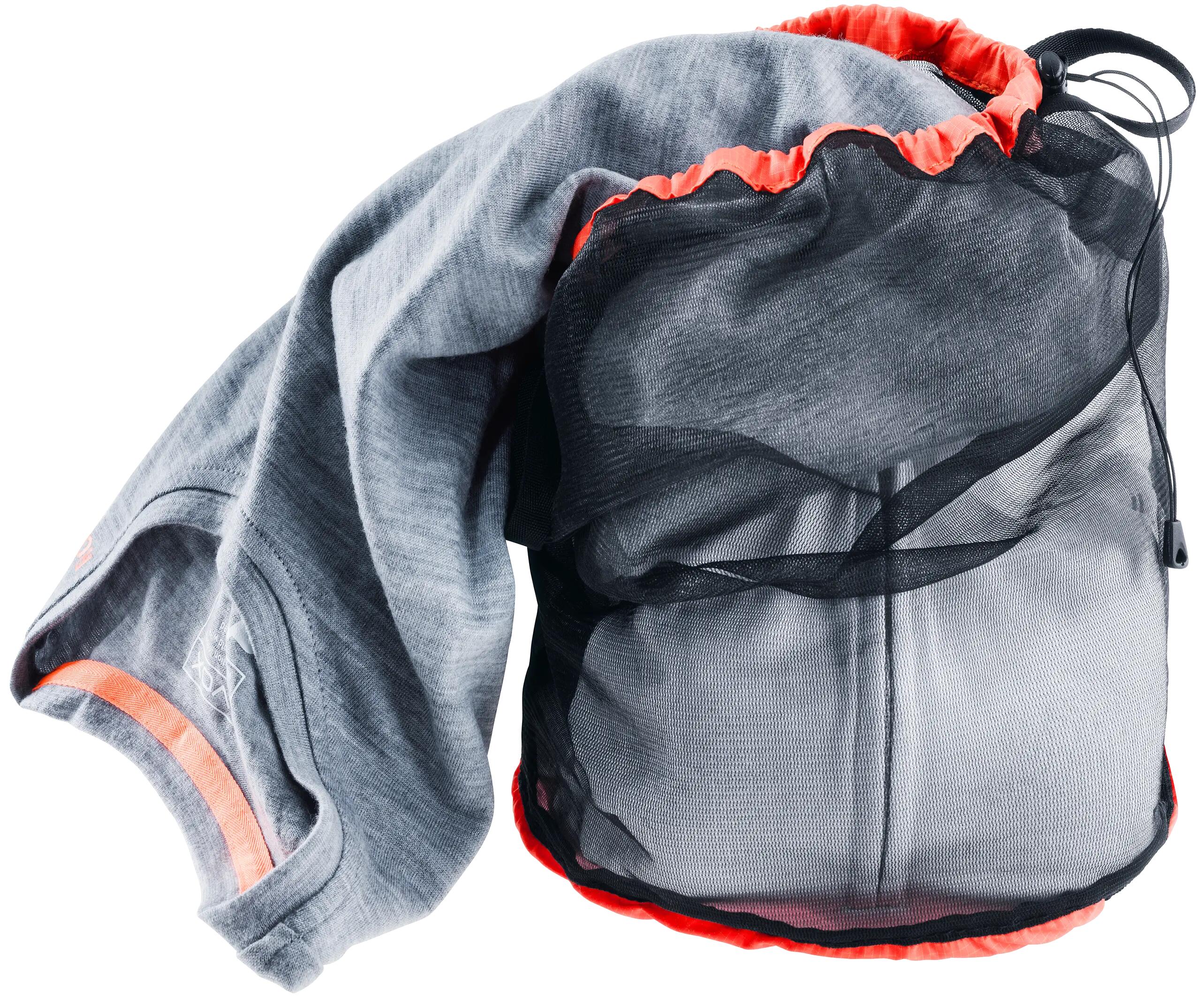 Mesh Sack 5 - sacco a rete comprimibile 5 L papaya-black 2/3