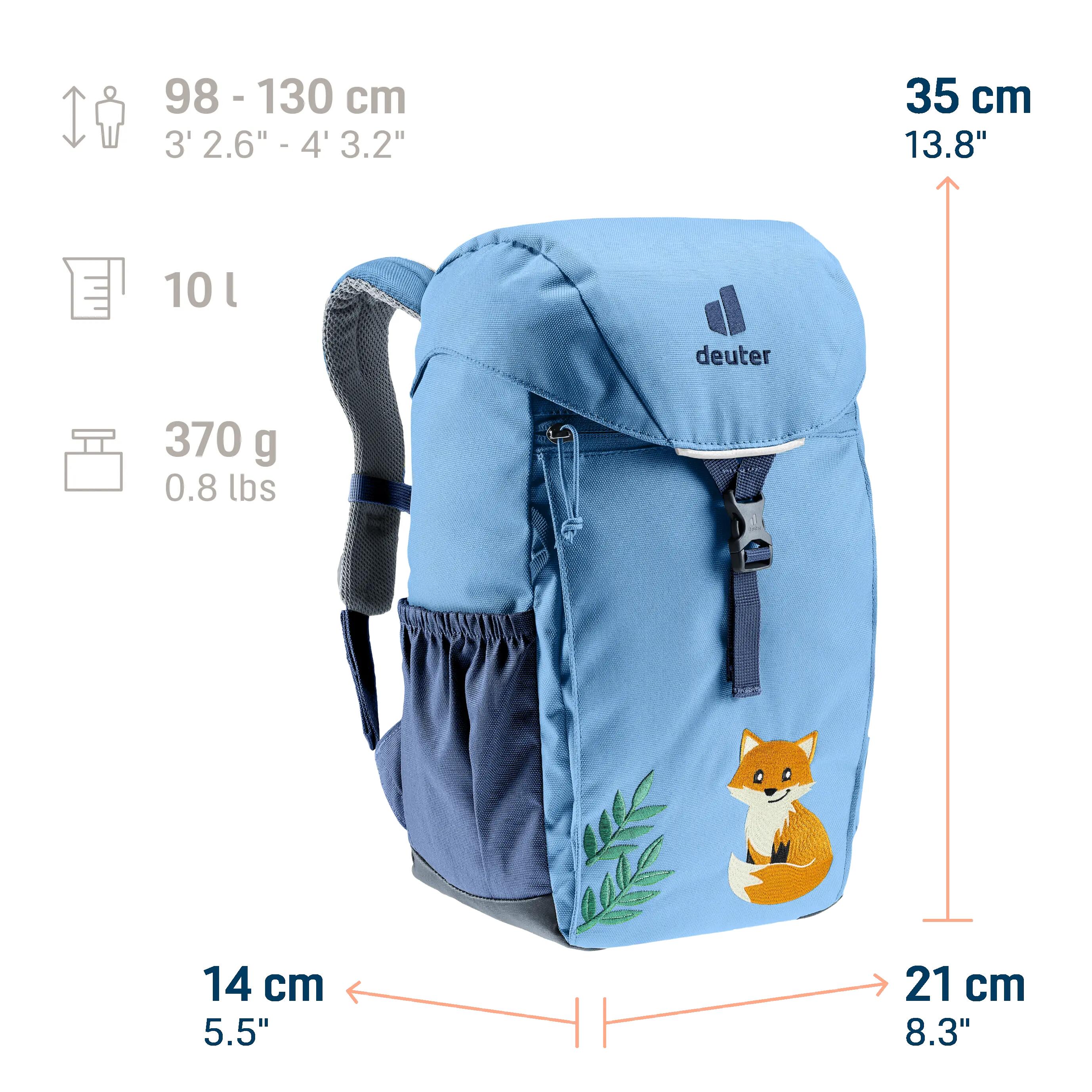 Sac à dos - maternelle - unisexe - robuste, ergonomique - waldfuchs 10 - bleu 2/13