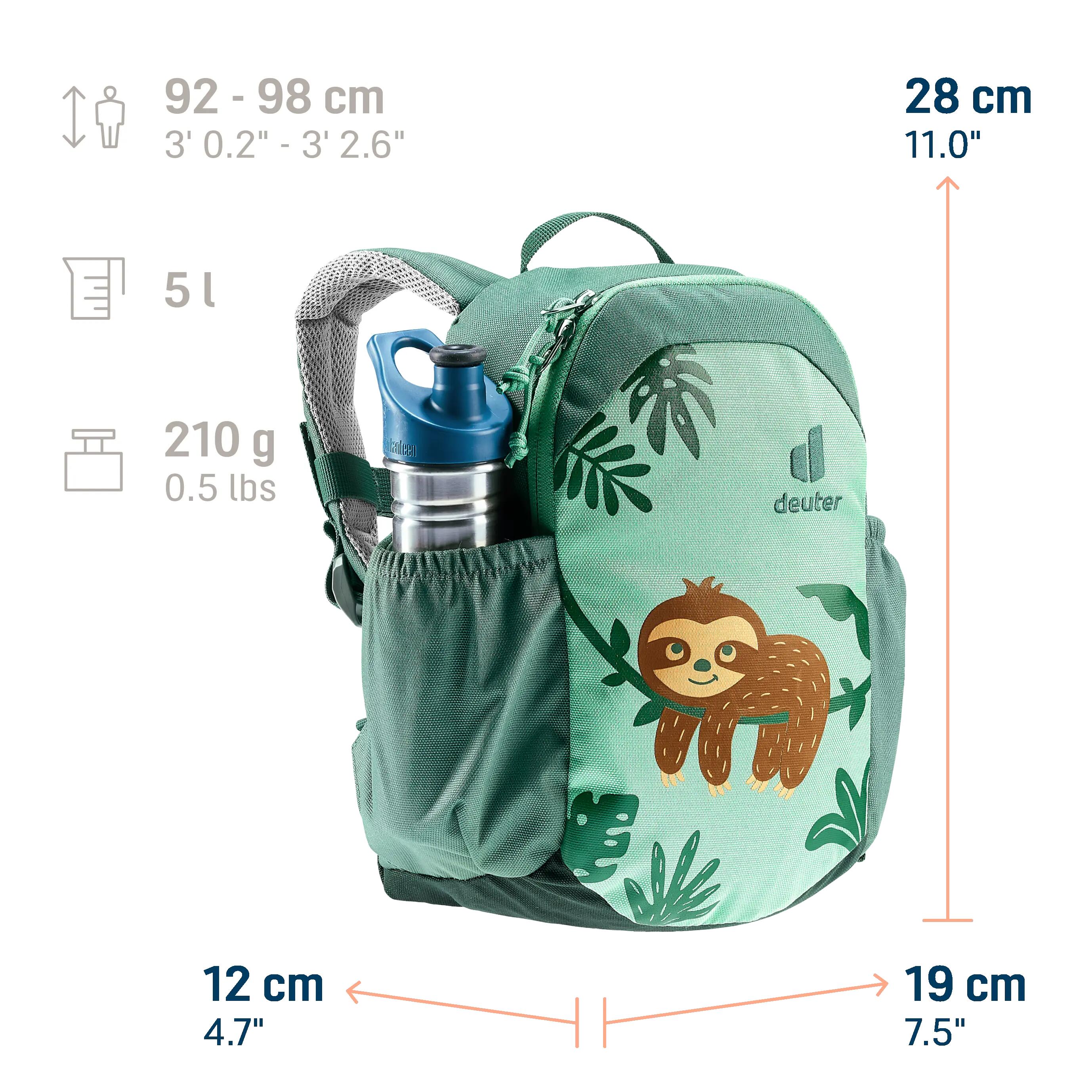 sac à dos - crèche - enfant - confortable, recyclé, Pico - spearmint-seagreen 2/7