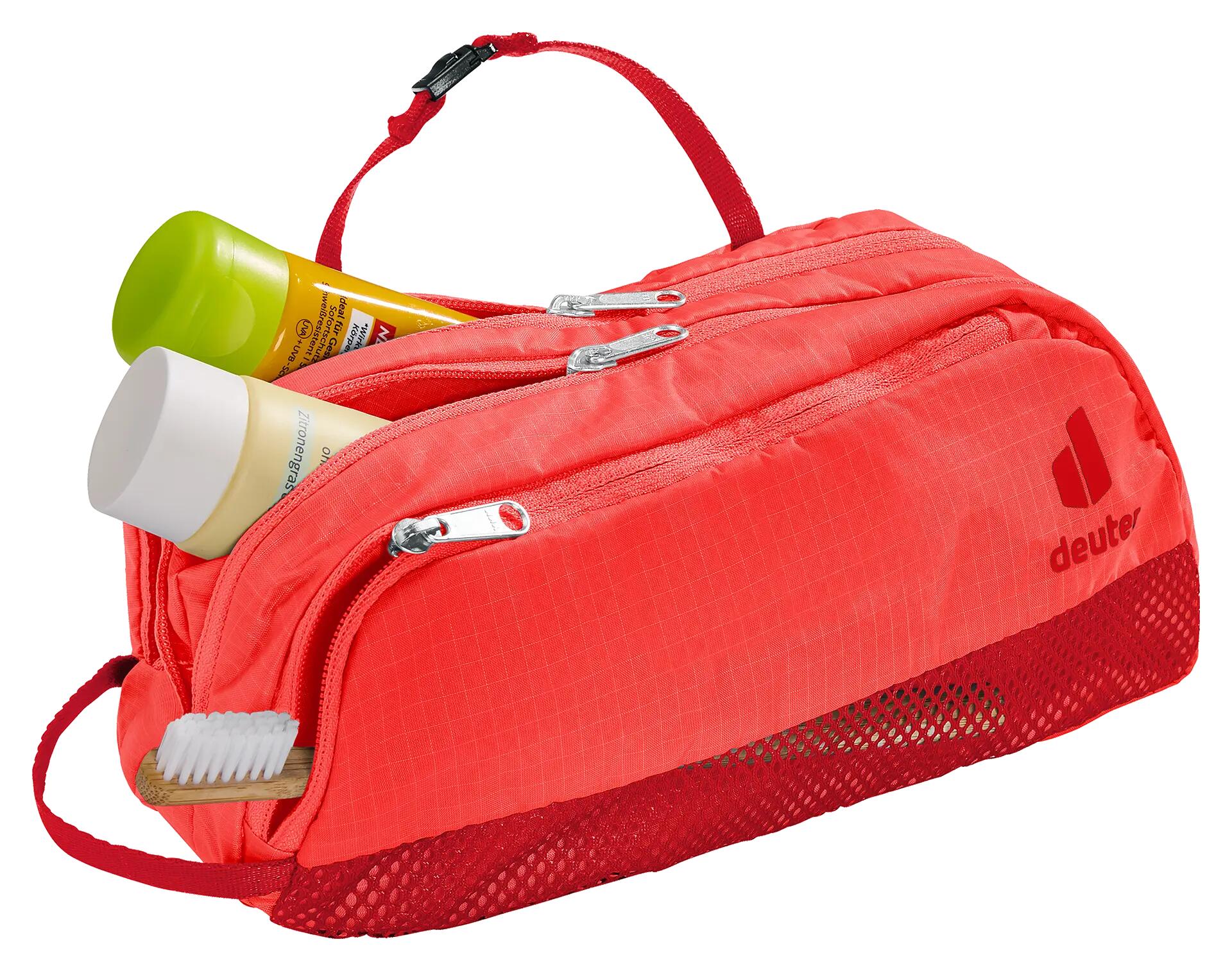 Unisex - trekking - waschtasche - leicht - tour iii - poppy-crimson 2/3