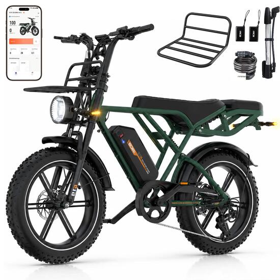 Vélos électriques VTT G19 20" pneus larges 250W 48V 1080Wh capteur de couple