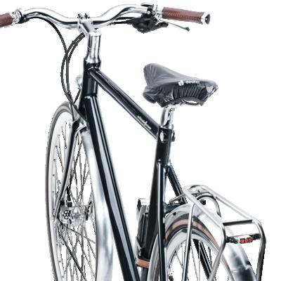copertina sella - ciclismo - unisex - riflettente - nero
