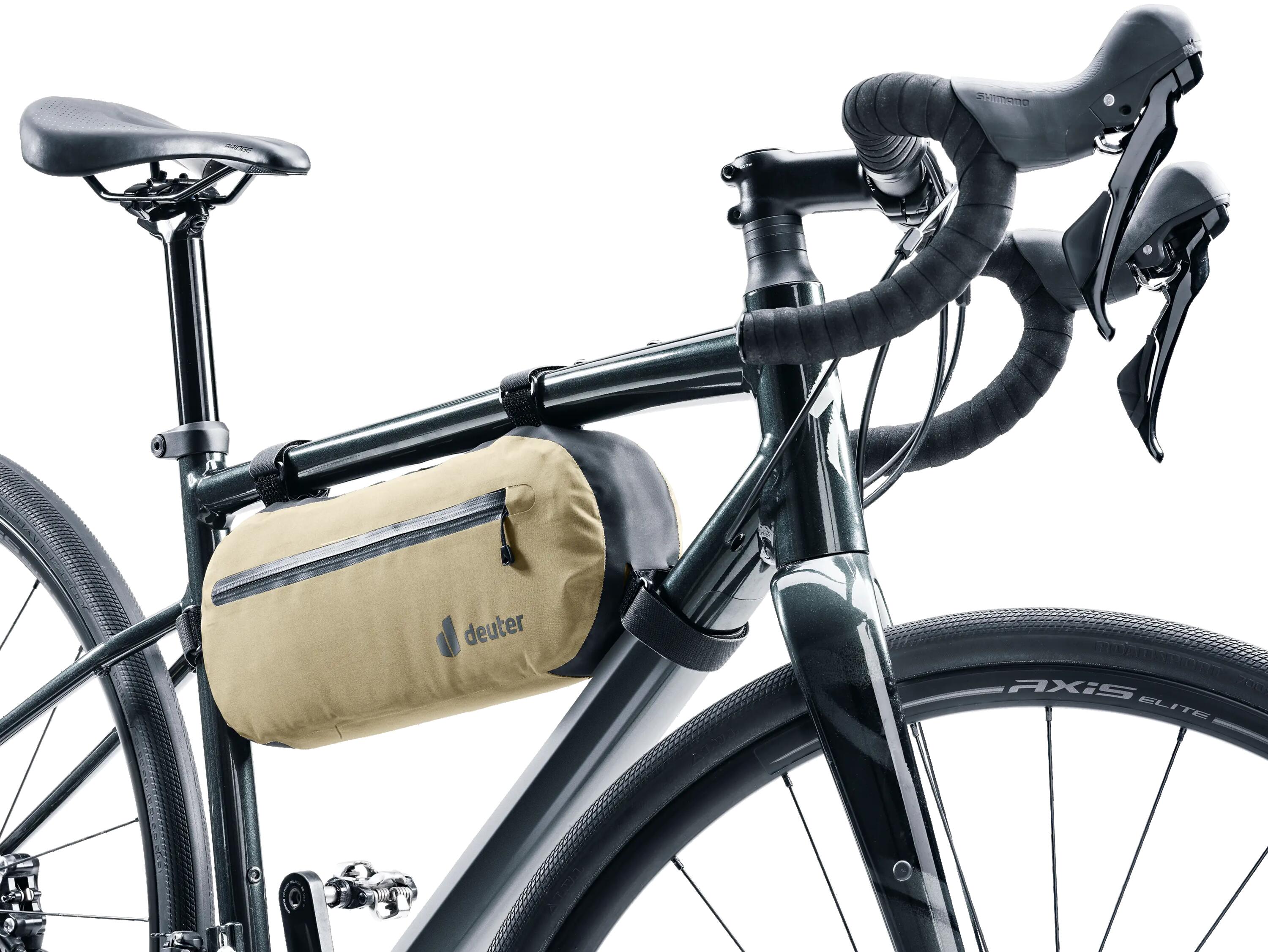 borsa da telaio - ciclismo - leggera impermeabile - modello FB 4 - desert-black 2/7
